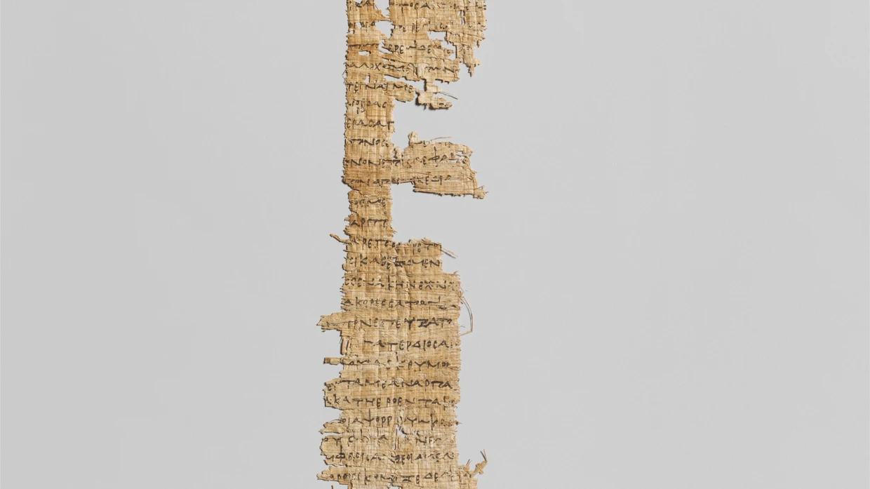 Zu sehen in New York: Odyssee-Fragment  aus der Zeit von etwa 285 bis 250 vor Christus