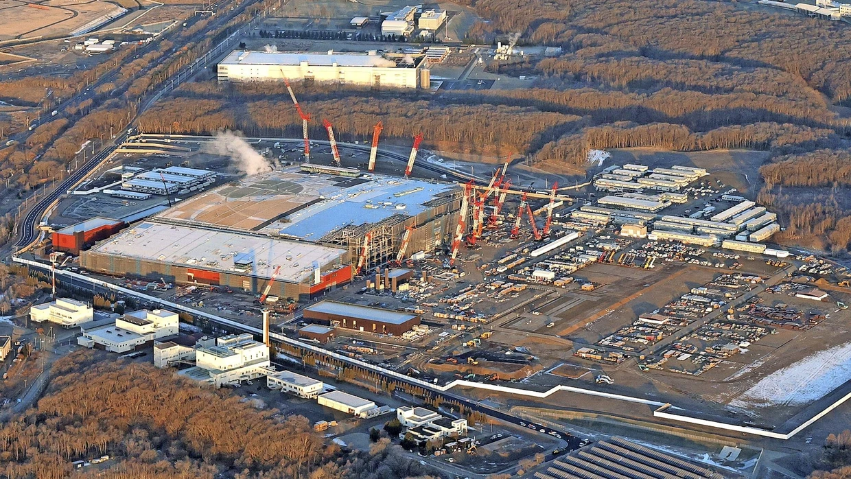 Chipfabrik von Rapidus nahe der Stadt Chitose