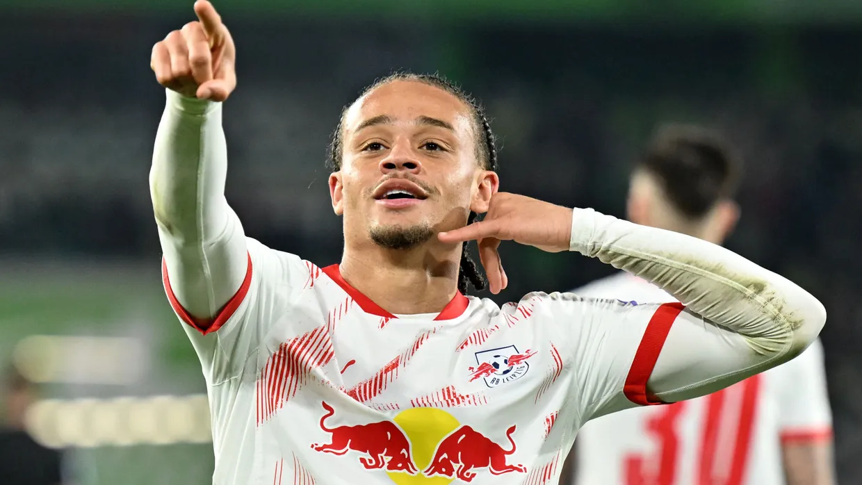 Xavi Simons und seine Leipziger siegen in Wolfsburg.