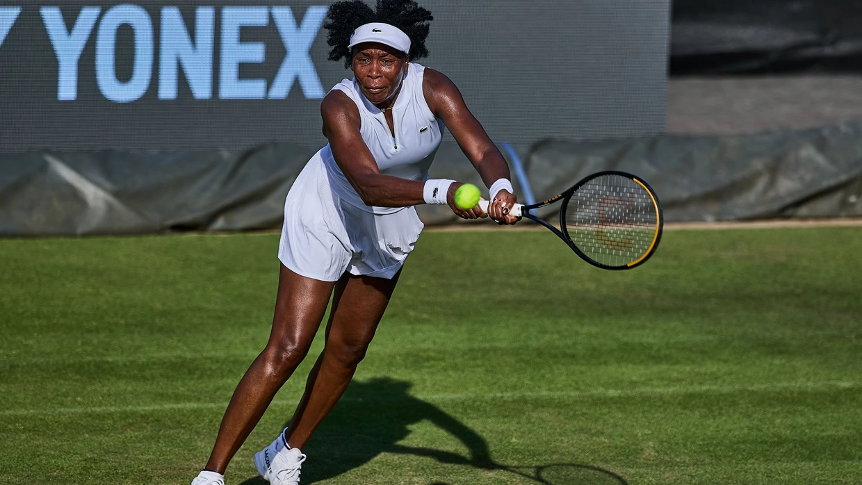 Venus Williams während ihres Matches gegen Irina-Camelia Begu in Bad Homburg