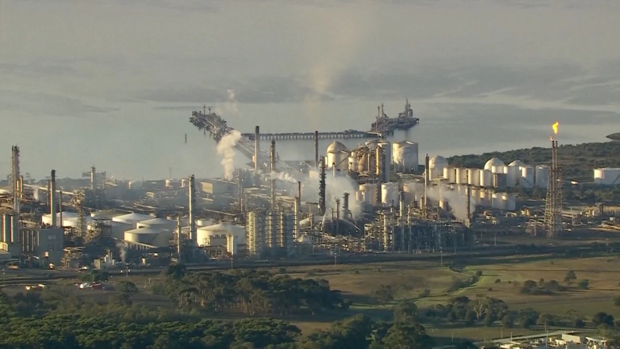 Die Raffinerie in Geelong aus anderer Perspektive