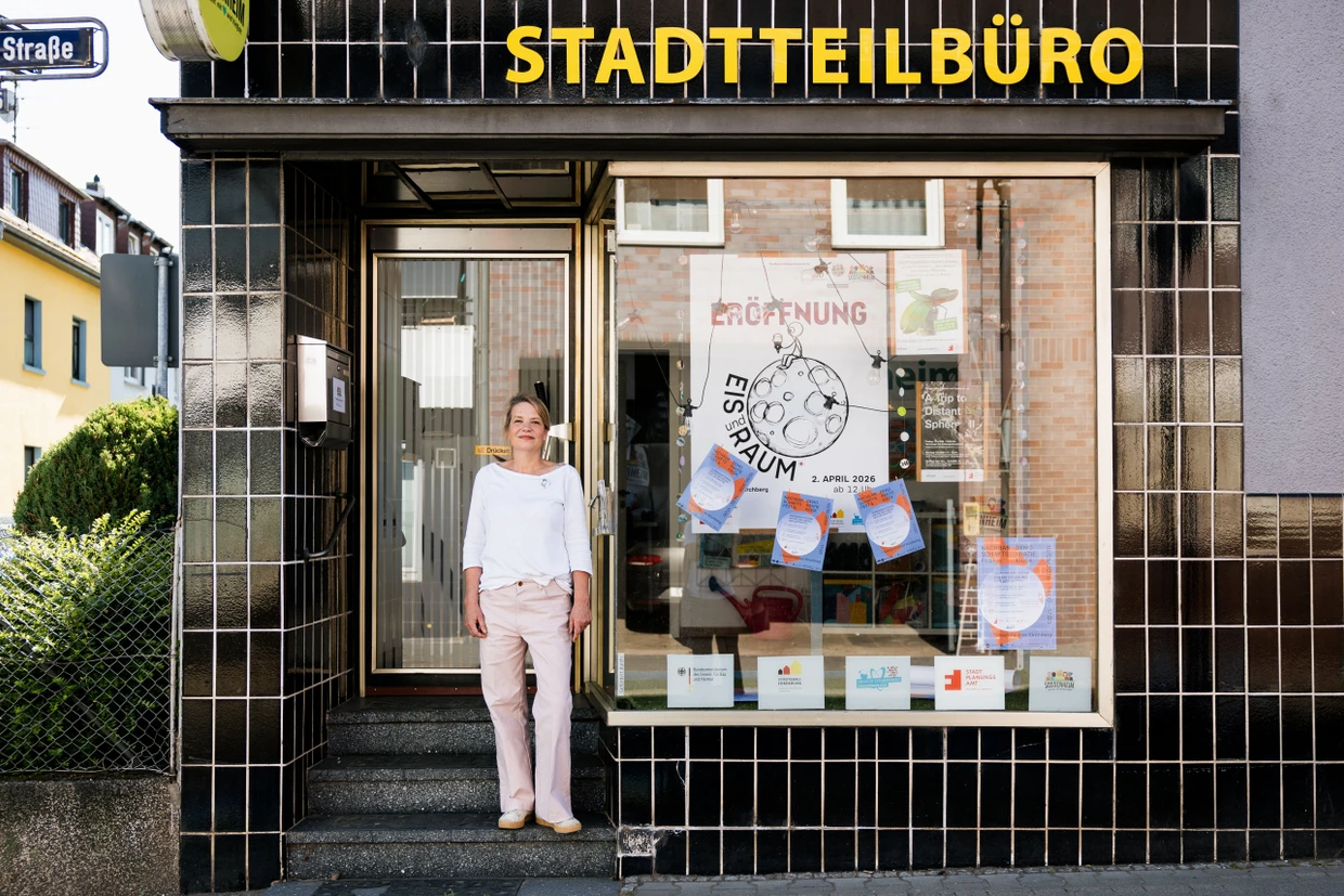 Anlaufstation für die inzwischen 16.000 Sossenheimer: das Stadtteilbüro, in dem Quartiersmanagerin Gwendolin Schwab tätig ist