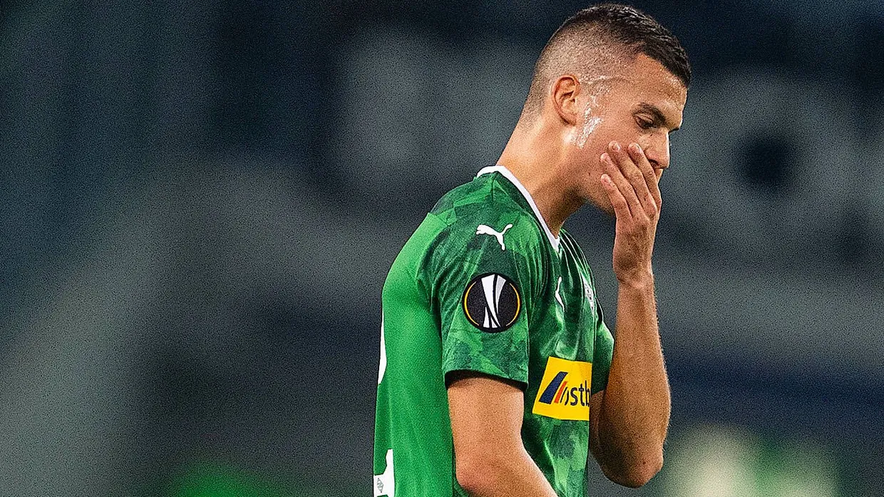 Sprachlos: Mönchengladbachs Laszlo Benes beim Spiel gegen Wolfsberg