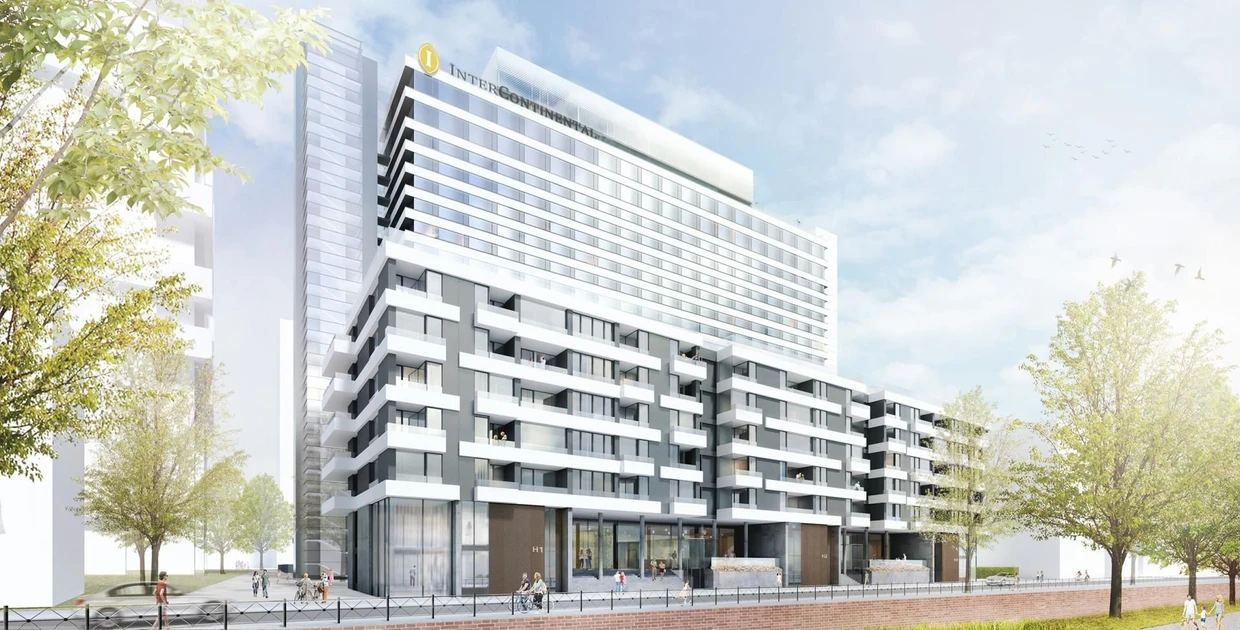 Kommt erst einmal nicht: Entwurf für einen Anbau mit Wohnungen an der Südseite des Hotels