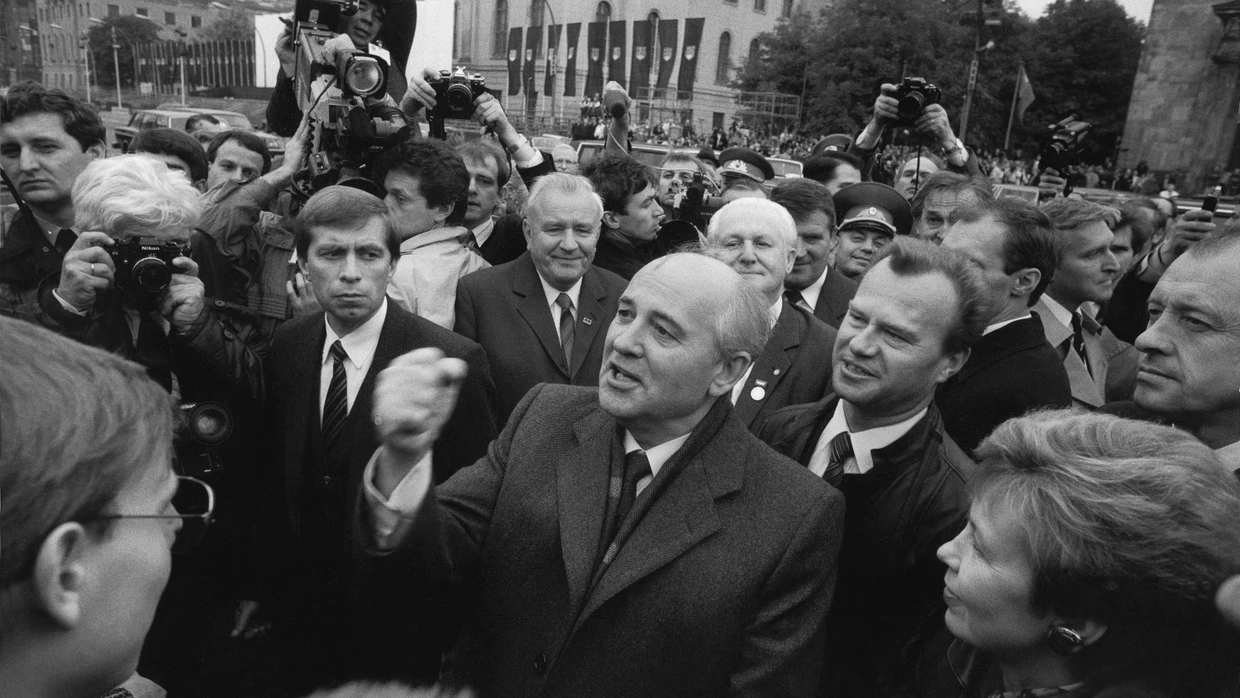 Michail Gorbatschow im Oktober 1989 in Ostberlin