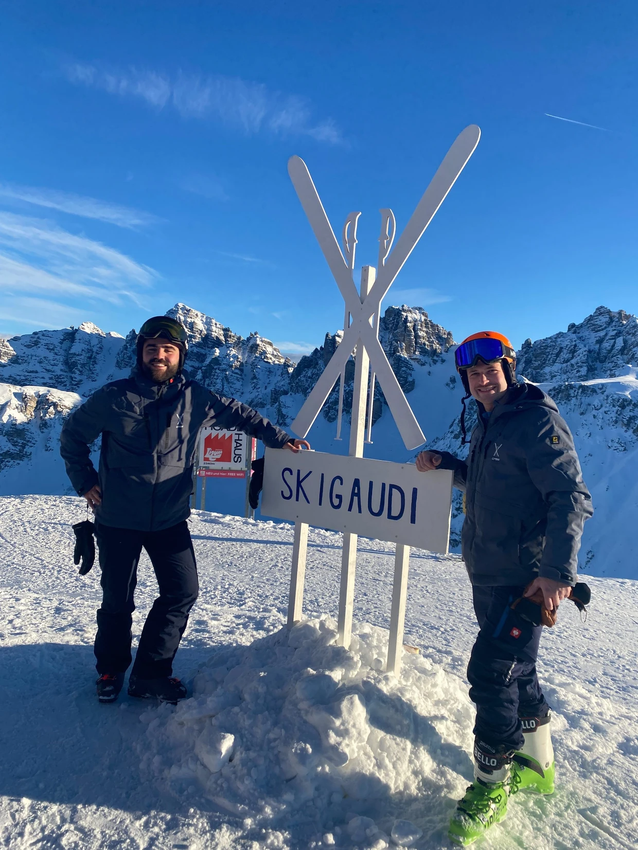 Die Skigaudi ist seit Jahren eine Attraktion auf dem Gipfel.