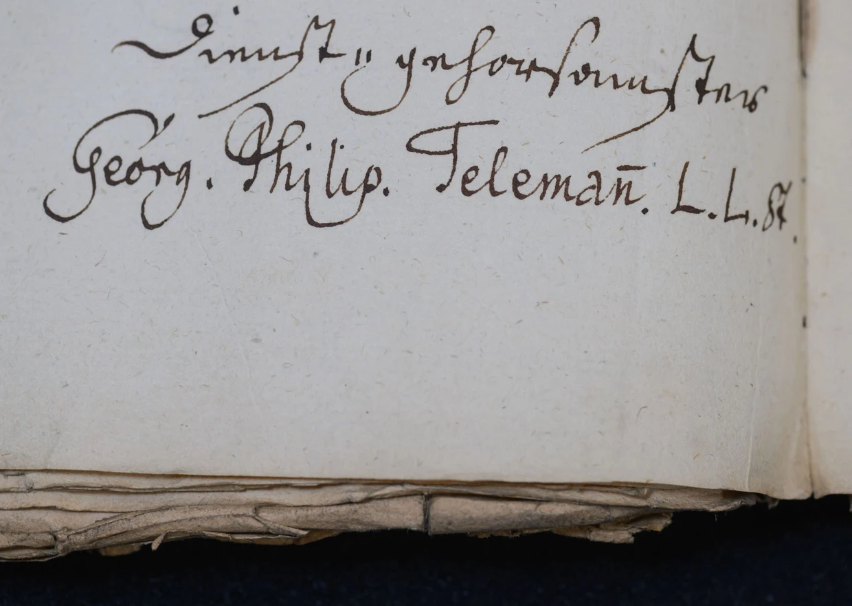 Unterschrift Georg Philipp Telemanns