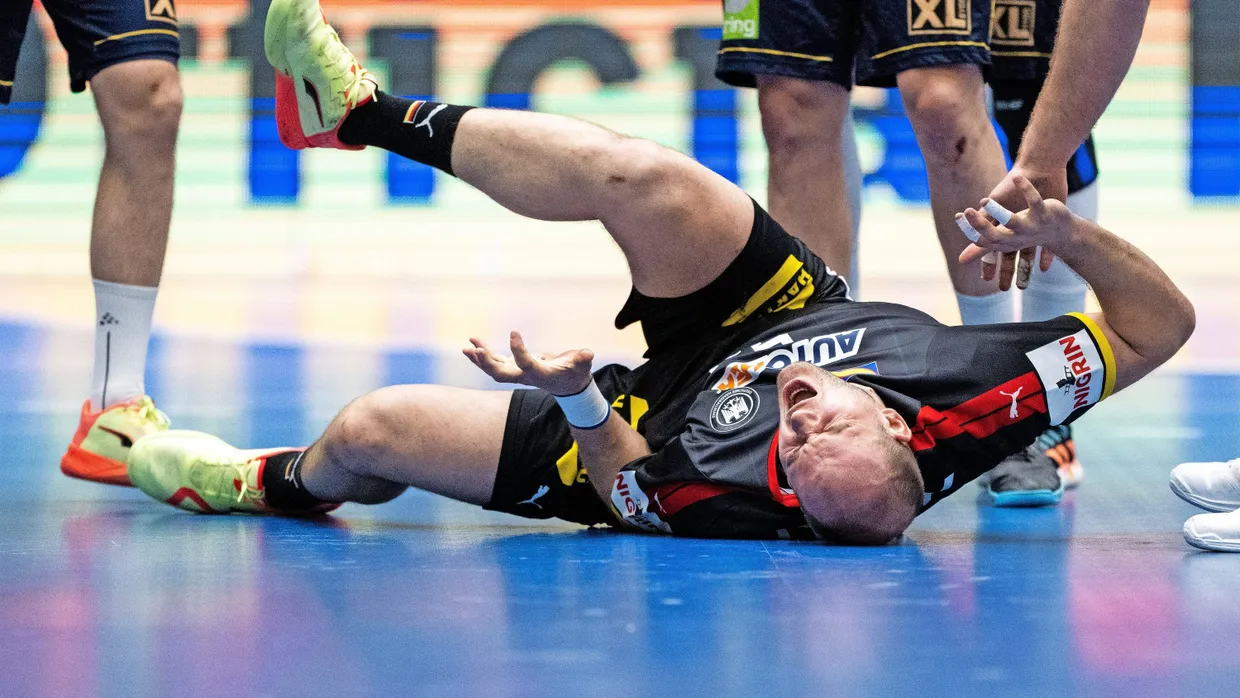 Schmerz lass nach: Paul Drux geht in Kristianstad zu Boden.