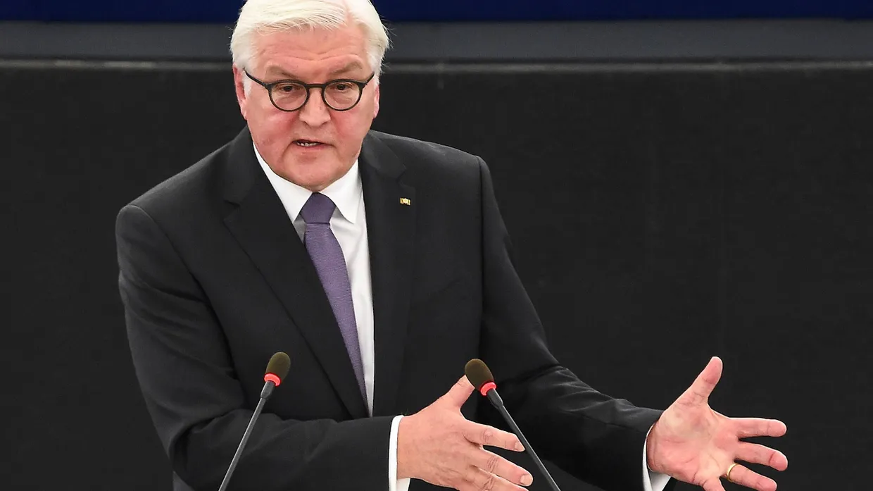 Steinmeier vor dem EU-Parlament in Strasbourg