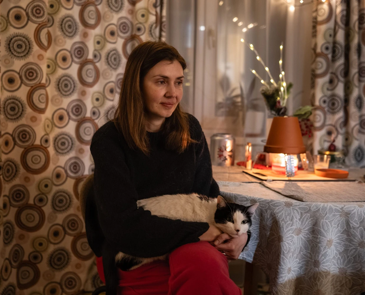 In der Wohnung von Olesja Morhunets-Isajenko hat es gerade Mal elf Grad.