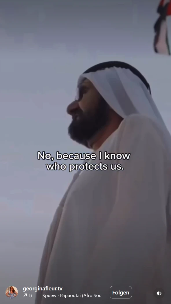 Georgina Fleur fühlt sich beschützt.