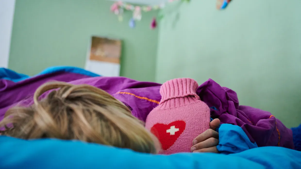 Krank: Die aktuelle Grippewelle hat besonders viele Kinder erwischt.