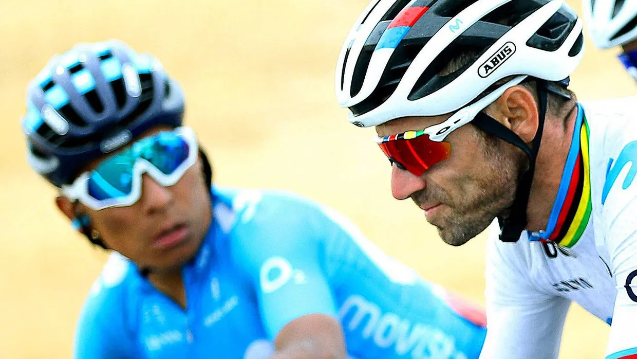 Hielten sie ihr Team zurück, um langsamer zu fahren? Alejandro Valverde (vorne) und Nairo Quintana