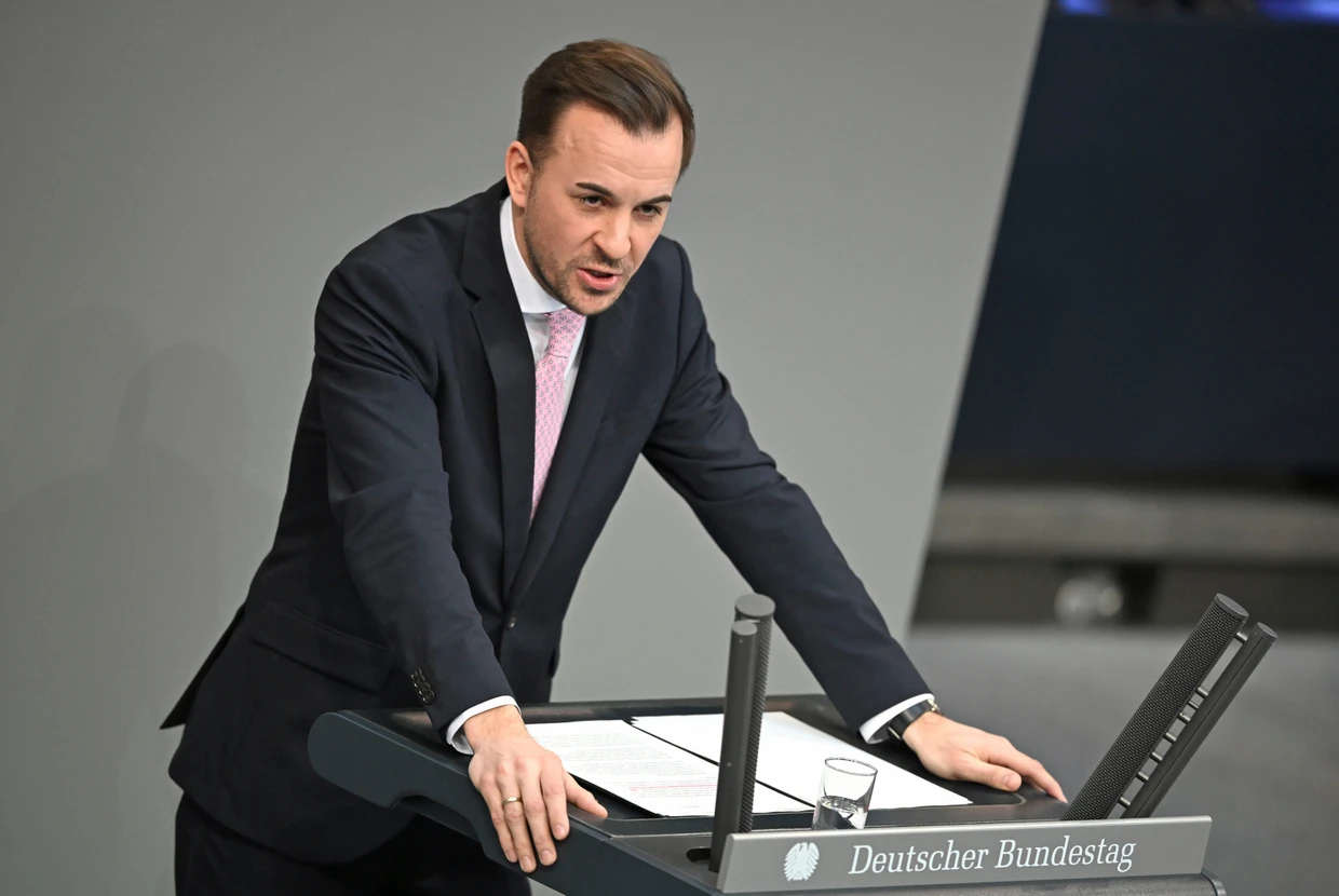 Der Nachfolger: Der neue Präsident des Reservistenverbands Bastian Ernst (CDU) im Bundestag