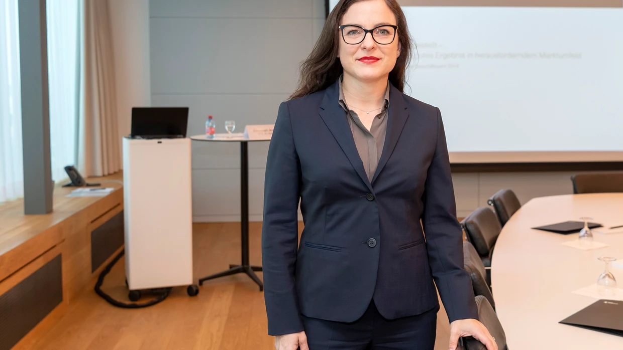 Simone Westerfeld, here still working for the Basler Kantonalbank. She is moving from UBS to Oddo-BHF