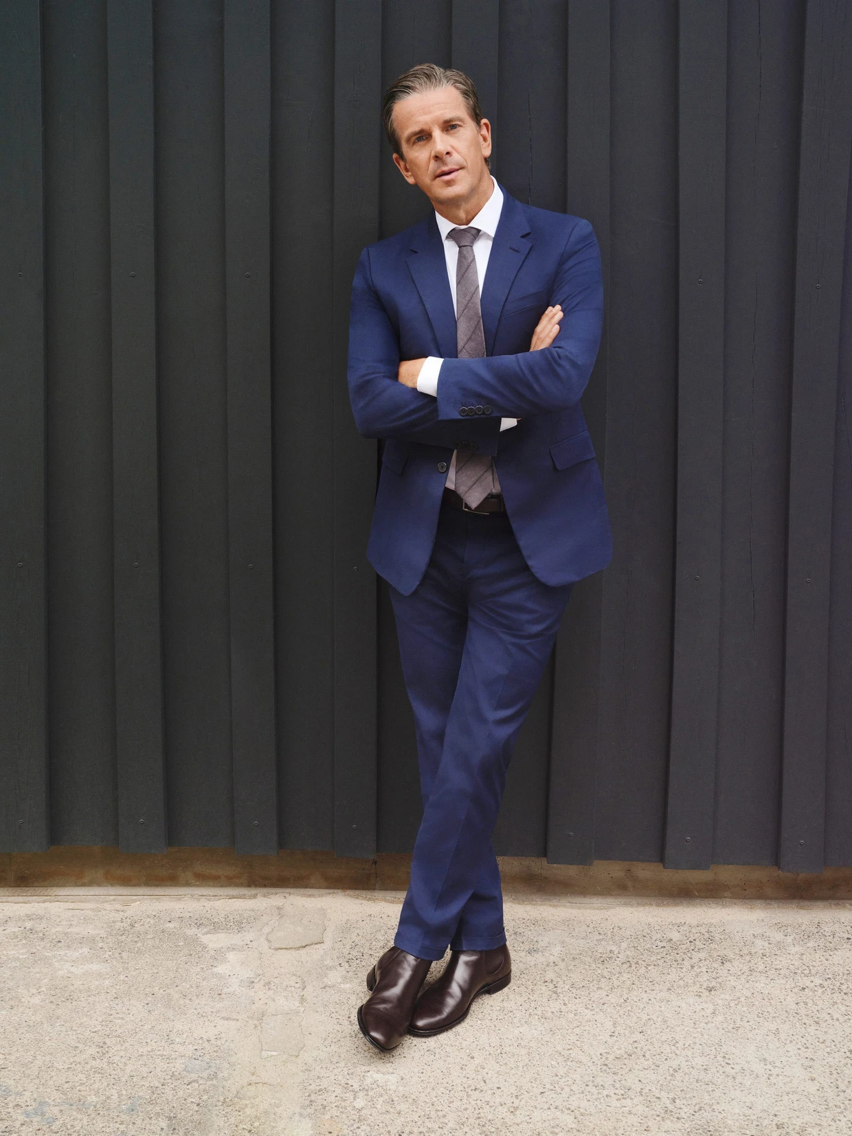 Schmale Chelsea-Boots und Anzug: Markus Lanz