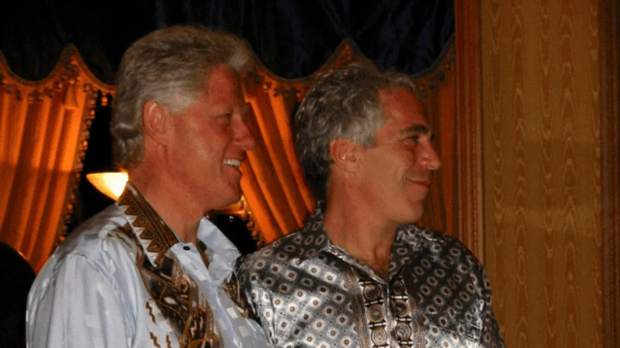 Ein am Freitag vom US-Justizministerium veröffentlichtes Bild zeigt Bill Clinton und Jeffrey Epstein