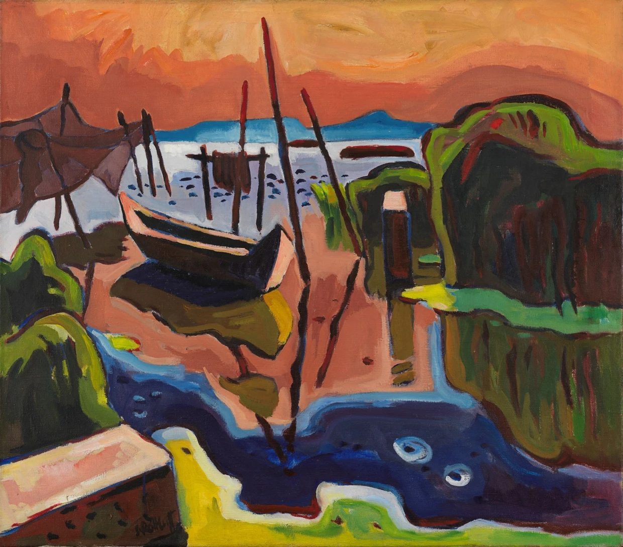   Schmidt-Rottluffs „Fischerbucht“ von 1937