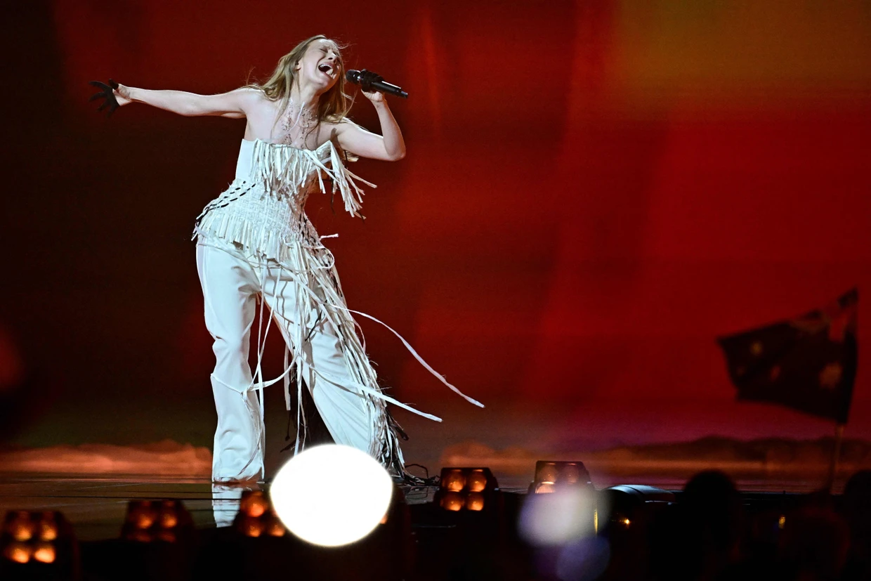 Hält 30 Sekunden lang einen Ton: Die Ukrainerin Wictorija Leléka singt „Ridnym“ auch noch einmal im Finale am Samstagabend.