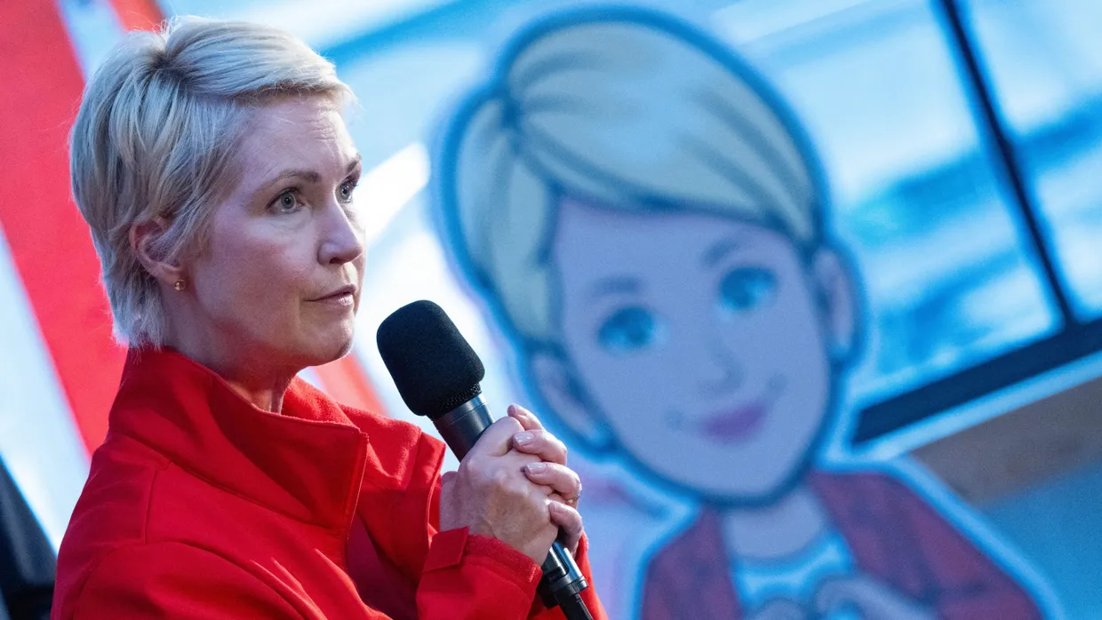 Manuela Schwesig (SPD), Ministerpräsidentin von Mecklenburg-Vorpommern, spricht Anfang September auf dem Bürgerforum auf der Insel Rügen.