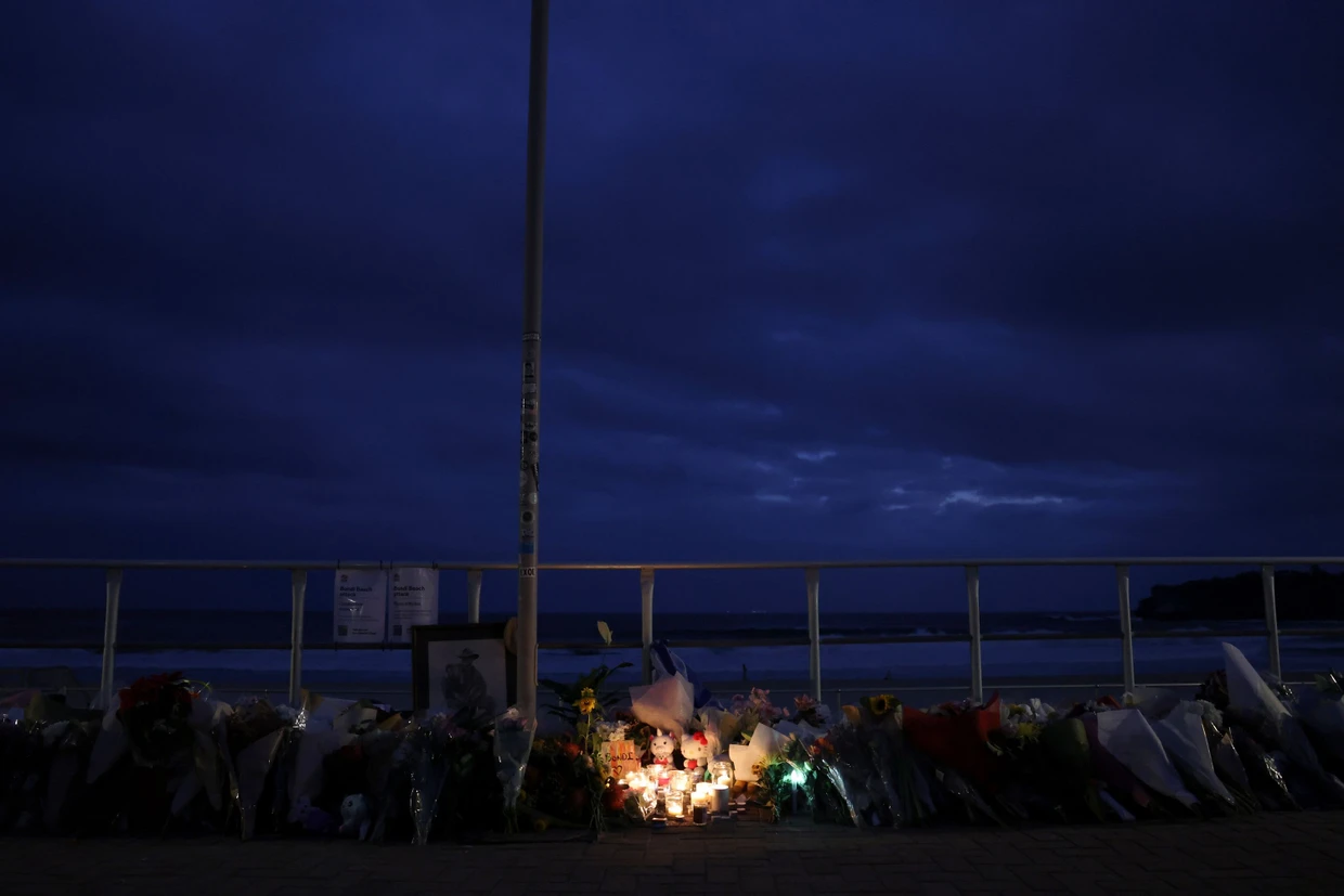 Eine provisorische Gedenkstätte am Bondi Beach in Sydney.