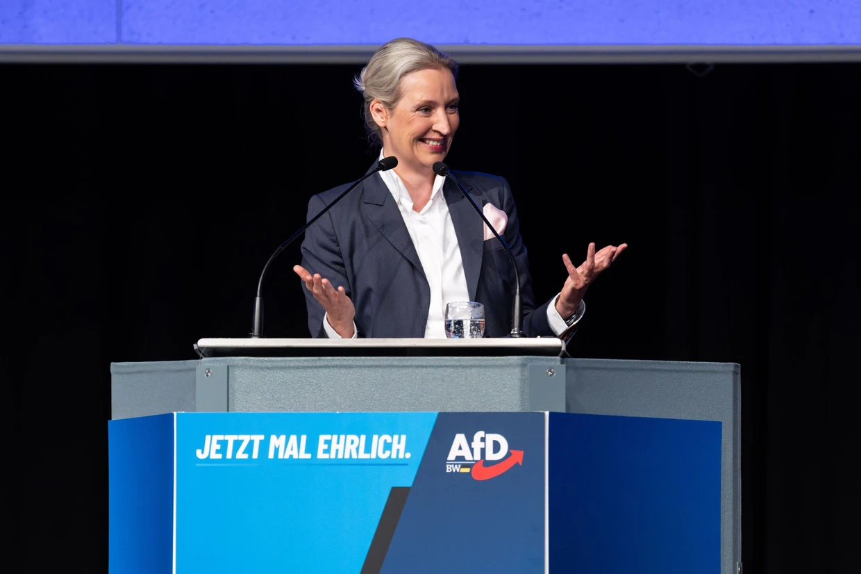 Alice Weidel beim baden-württembergischen Wahlkampfabschluss in Rottweil