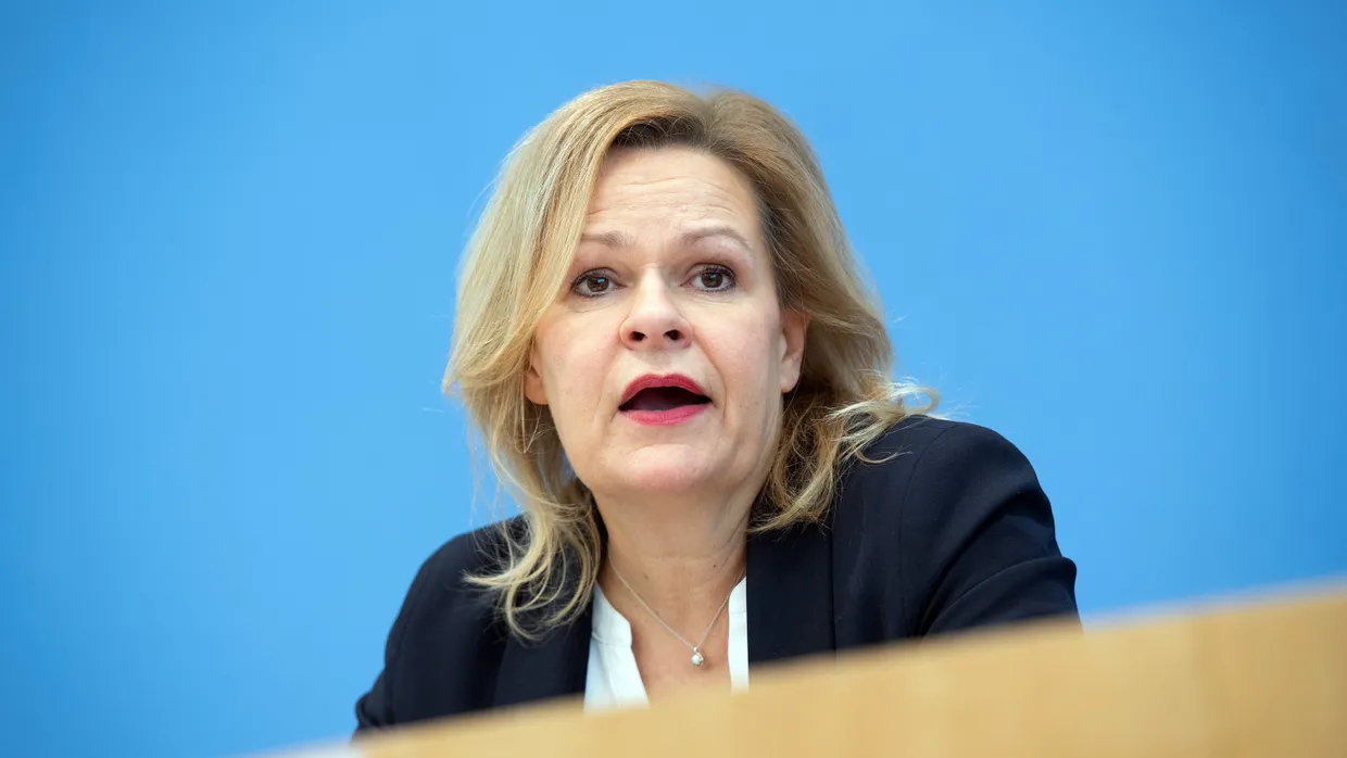 Bundesinnenministerin Nancy Faeser Ende März in Berlin