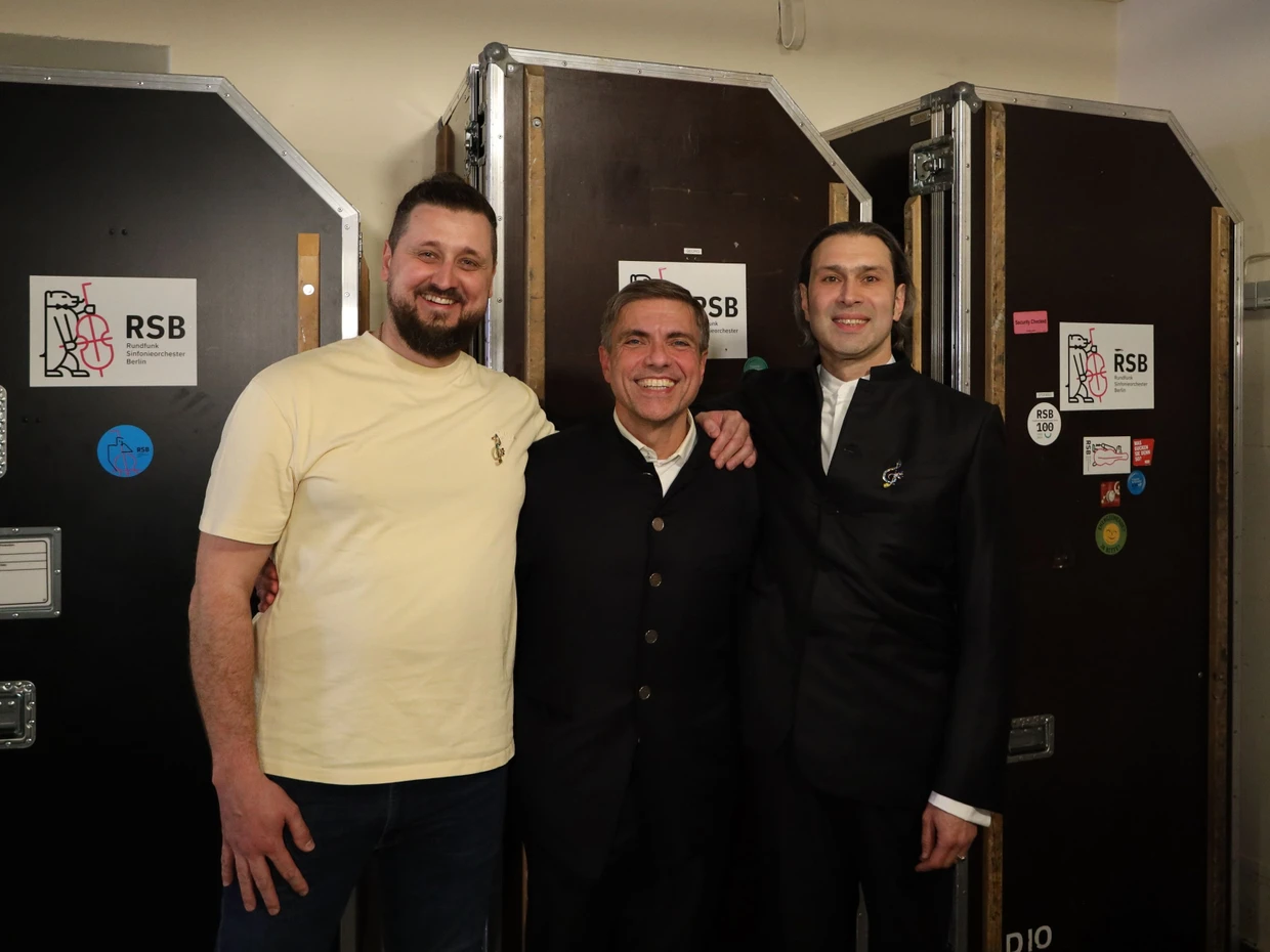 Konstantyn Napalov, Moritz Eggert und Vladimir Jurowski (v .l. n. r.)