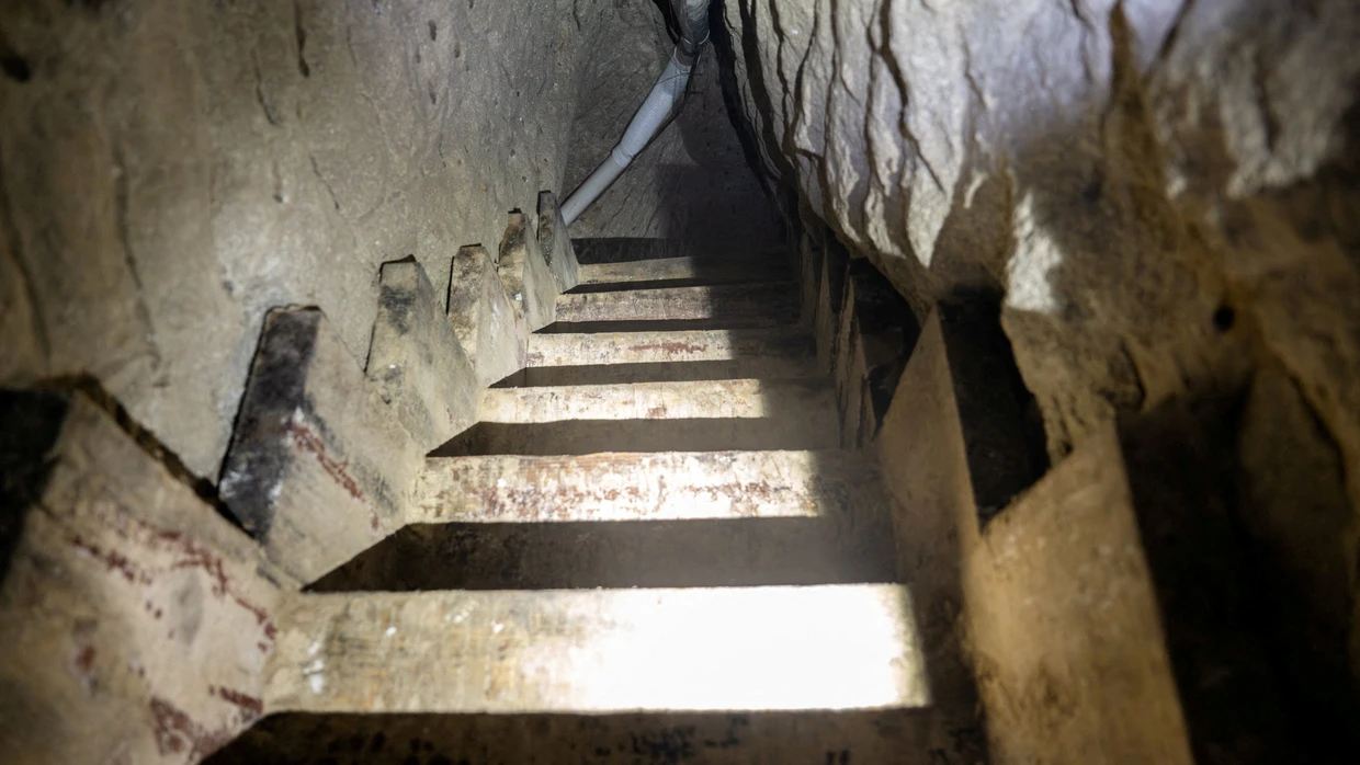 Blick in den Tunnel, der zum Drogenschmuggel in die USA genutzt wurde
