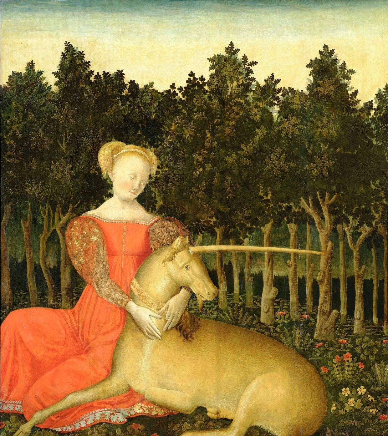  Dario di Giovanni, „Jungfrau mit Einhorn“, um 1468
