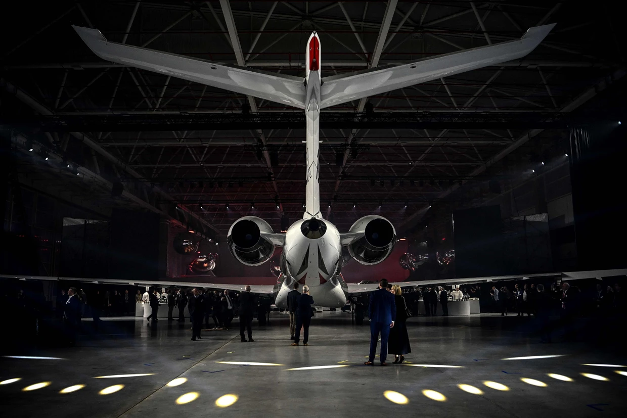 Das Heck des Dassault-Falken