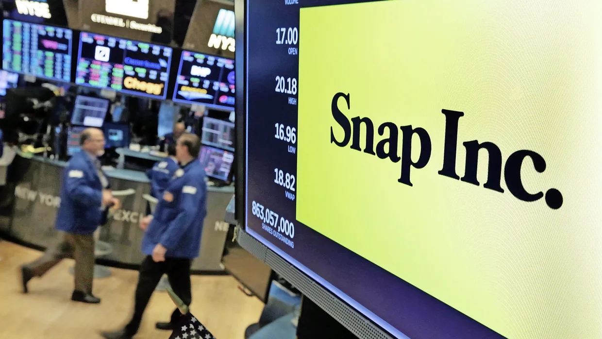 Kurssturz: Die Snap-Aktie hat sich zum Wochenende stark verbilligt.