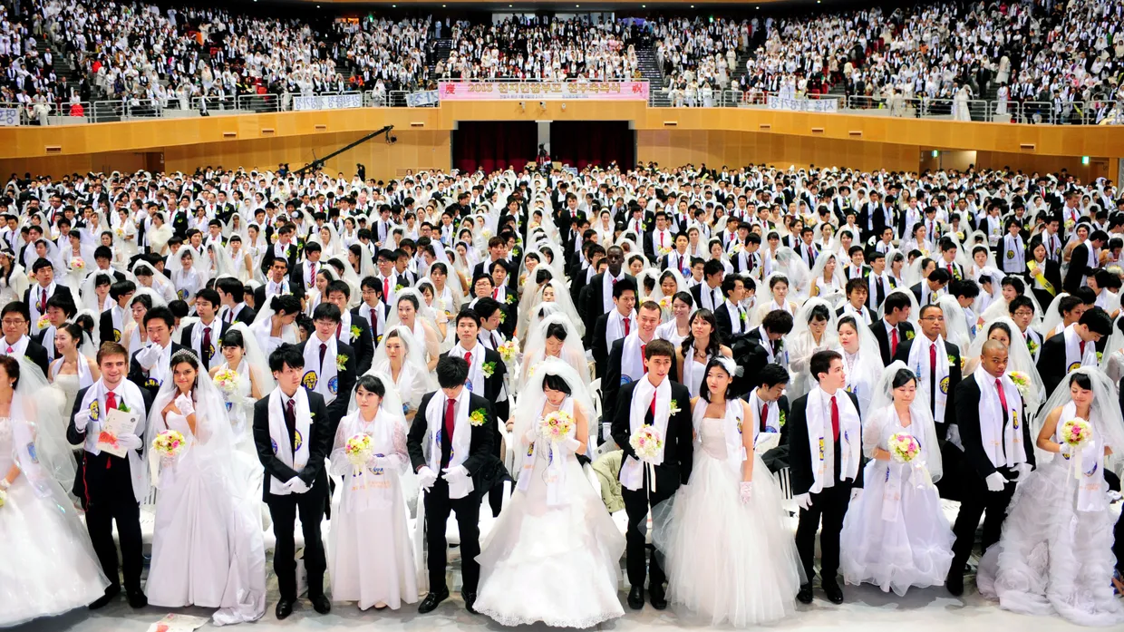 Massenhochzeit der Moon-Sekte im Februar 2013 im südkoreanischen Gapeyong