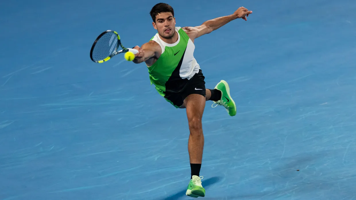 Hat er beim Altmeister Djokovic abgeschaut? Carlos Alcaraz