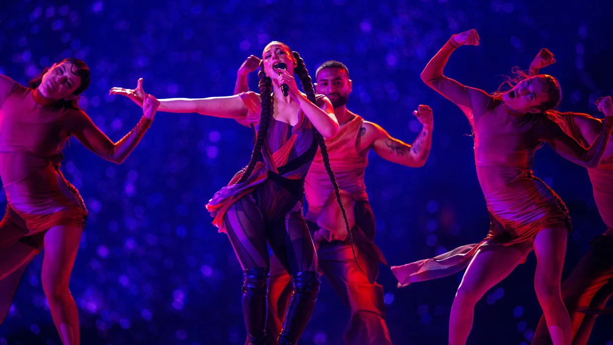 Talia aus Luxemburg tritt in der Malmö Arena auf,