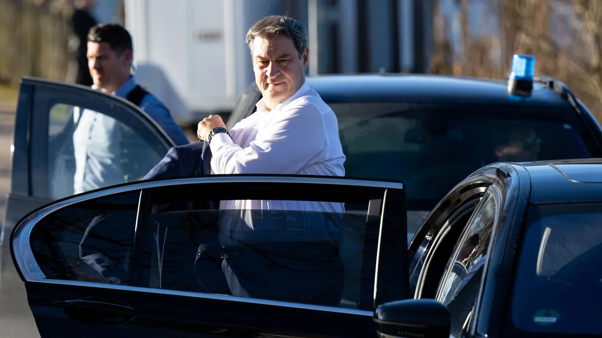 Für die Aufgabe beim ZDF ist sein Terminkalender zu voll: der bayerische Ministerpräsident Markus Söder, hier bei der Ankunft bei der Winterklausur der CSU am 6. Januar in Kloster Seeon.