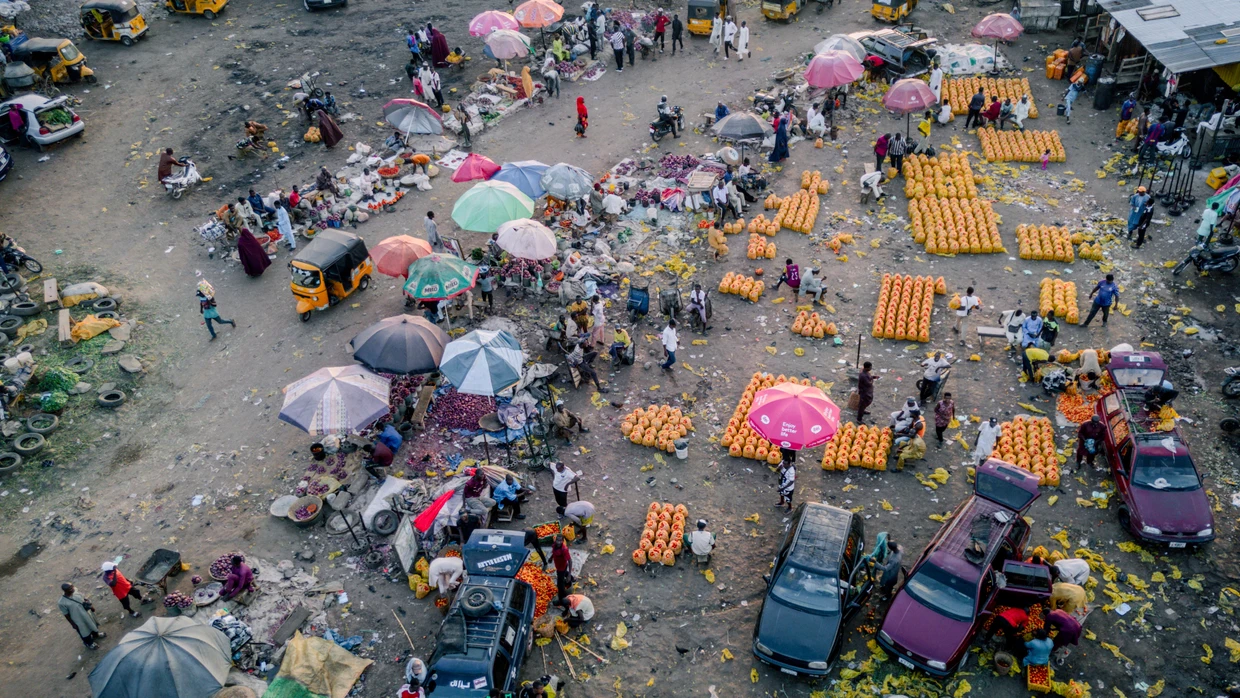 Auch in Nigeria lässt sich mit entsprechender Expertise erfolgreich Geld anlegen: Der Panteka-Markt in Kaduna