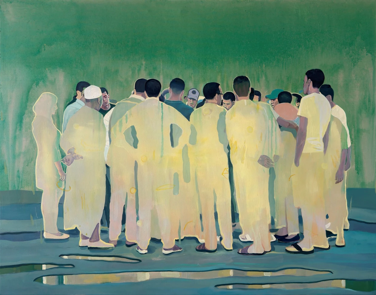  Nabil El Makhloufis Gemälde „La Foule 1-26“, 14.000 Euro