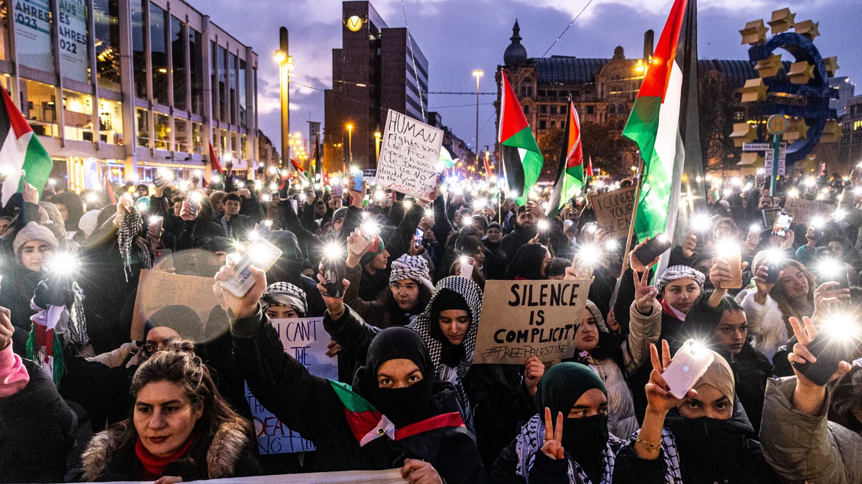 Schauplatz Frankfurt: Demonstration für Palästina