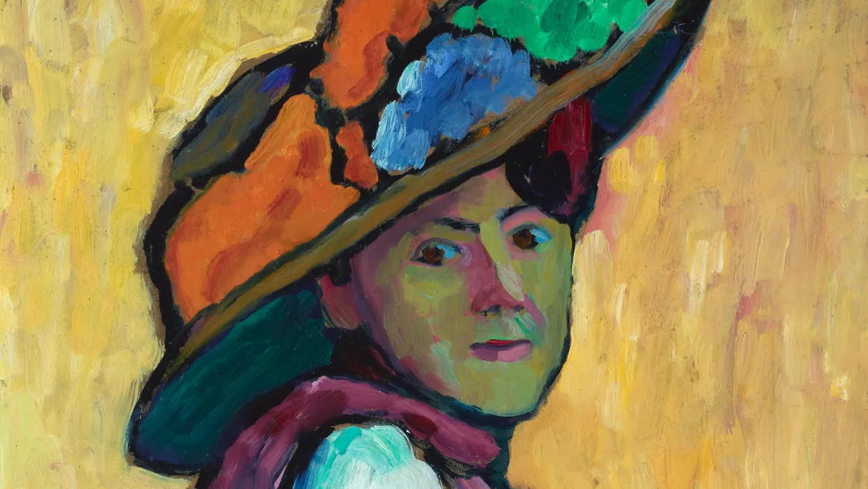 Zur Palette wird hier der Hut: Gabriele Münters Bildnis Marianne von Werefkins