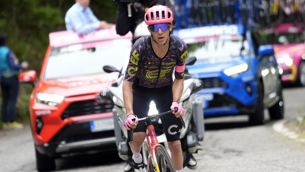 Ausreißerversuch: Andrea Piccolo bei der zweiten Etappe des Giro d’Italia