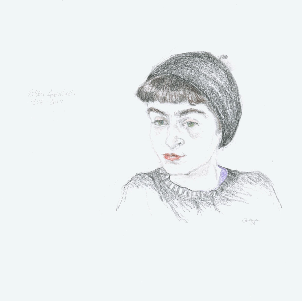 Und noch einmal Ellen Auerbach, hier porträtiert in jungen Jahren