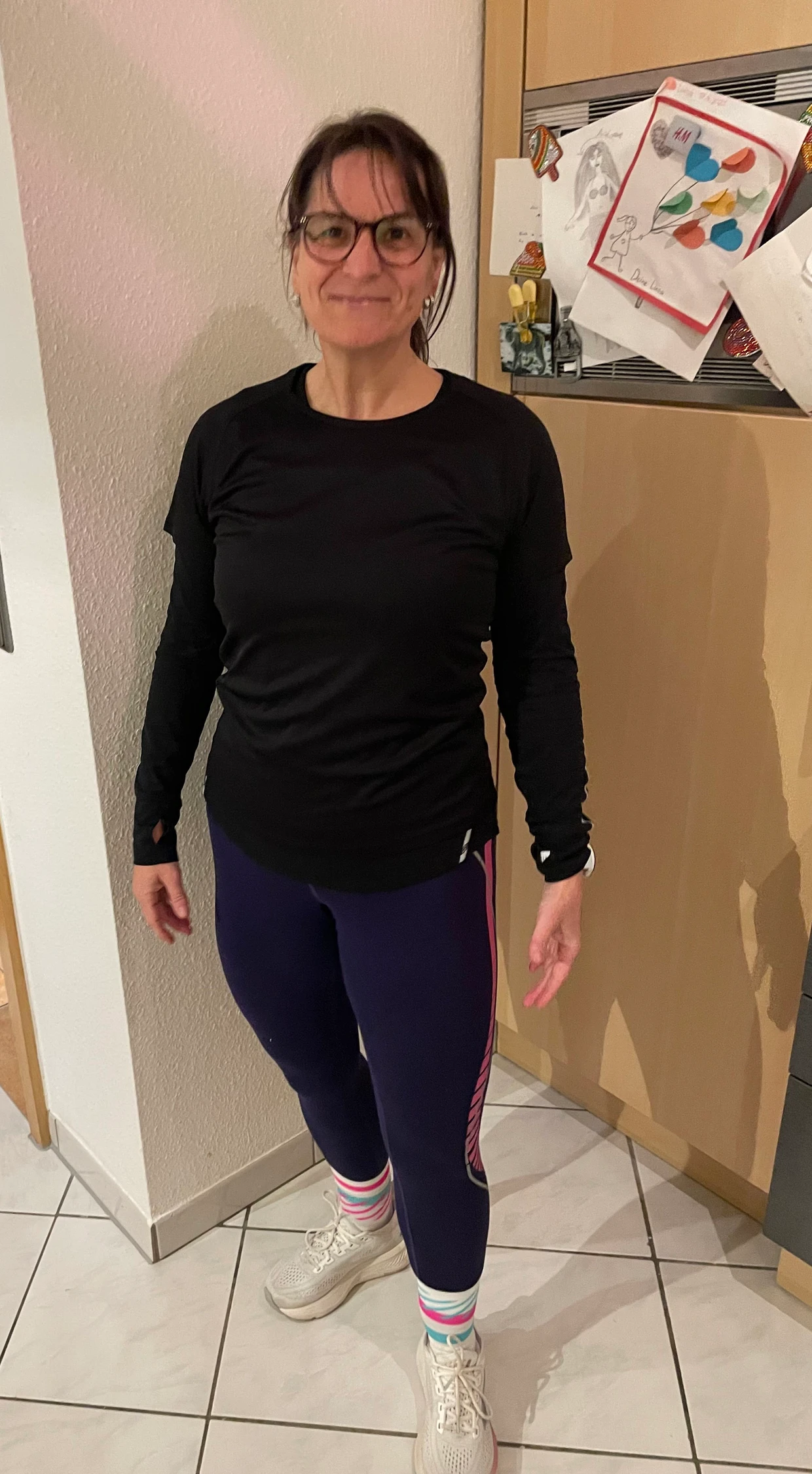 Startklar: Simone Müller läuft am liebsten im Wald, der nicht weit von ihrem Haus entfernt liegt.