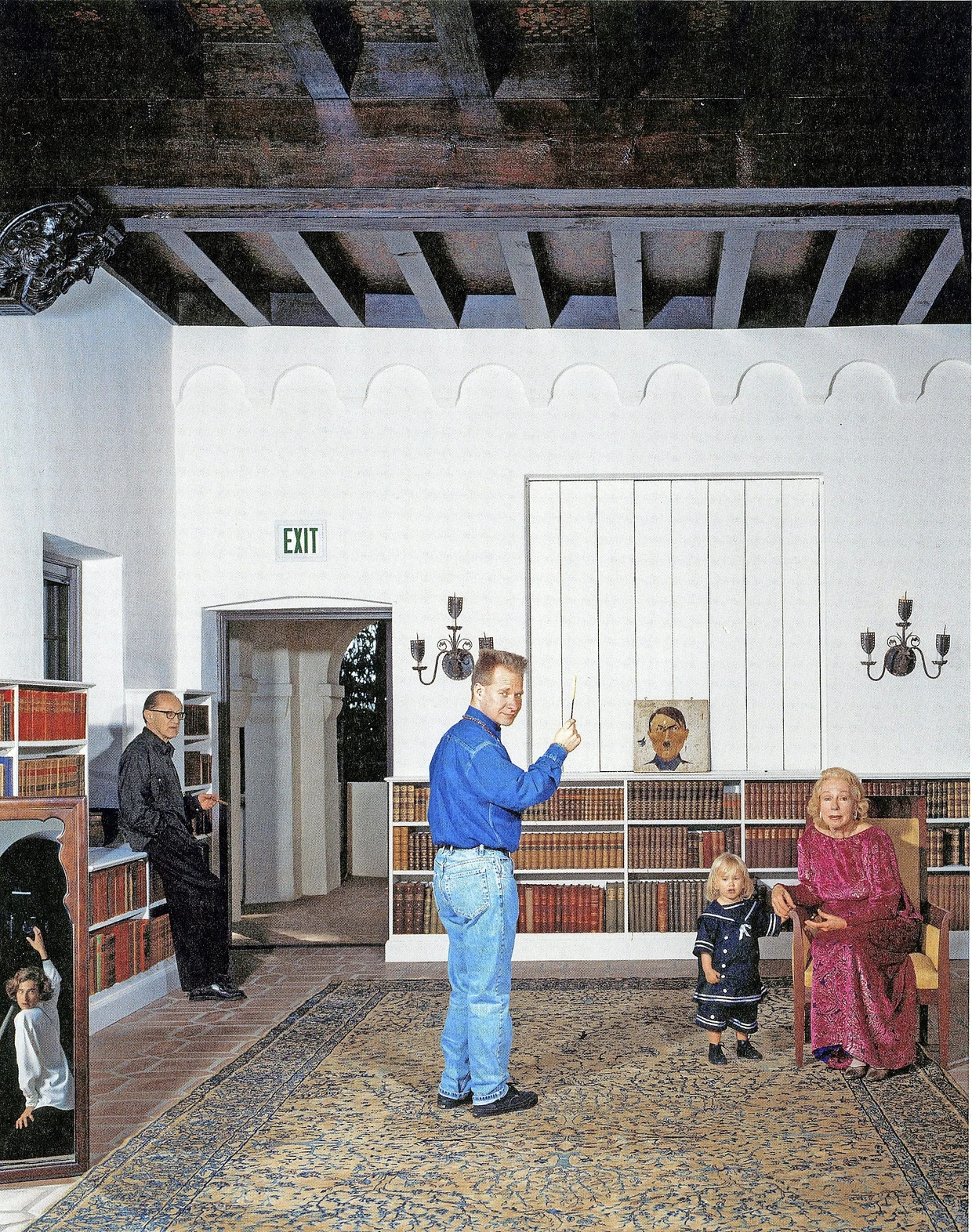 Autorretrato con el director Peter Sellars, el dramaturgo Heiner Müller y la artista Betty Freeman: La fotografía “Villa Aurora” de Brigitte Maria Mayer fue tomada en 1995.