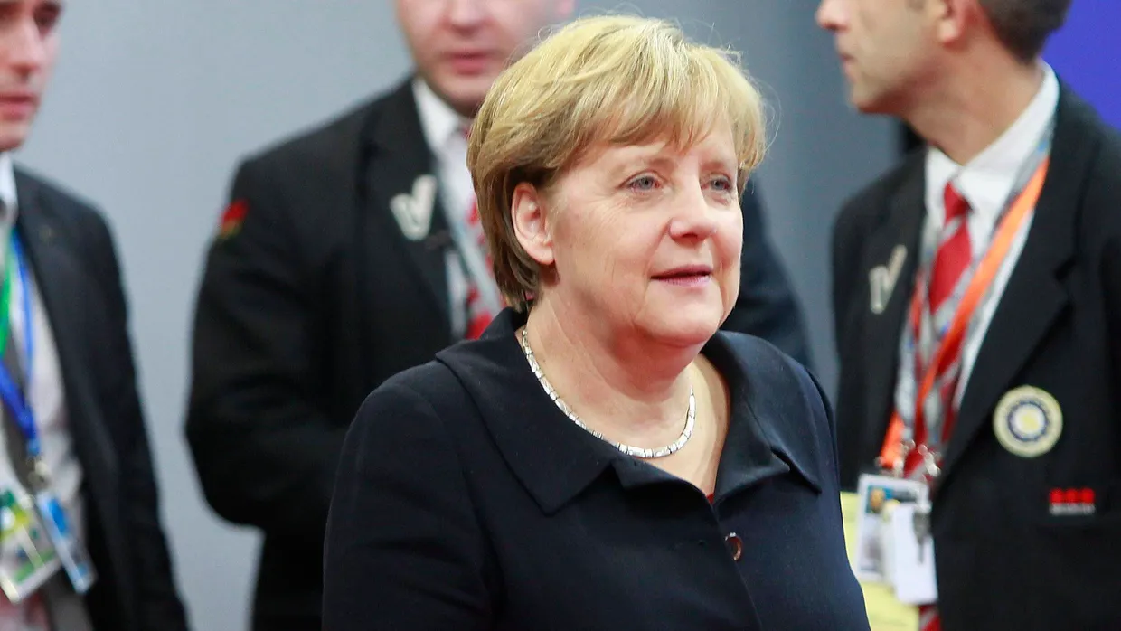 Kanzlerin Angela Merkel am Freitagmorgen in Brüssel