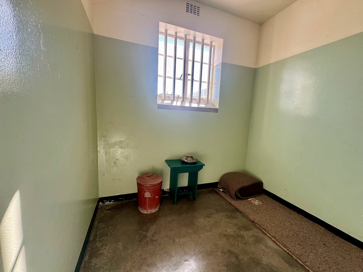 Eighteen of Mandela's 27 years in prison were spent in this cell on Robben Island.