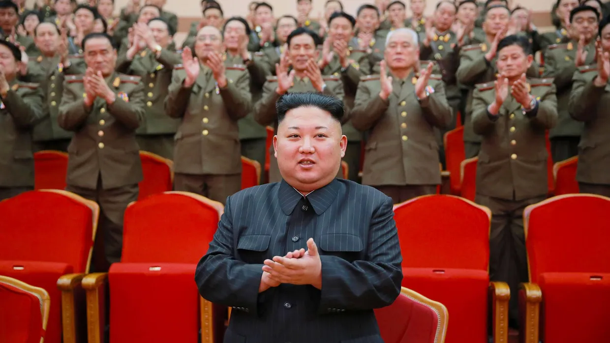 Propaganda-Foto von Nordkoreas Machthaber Kim Jong-un