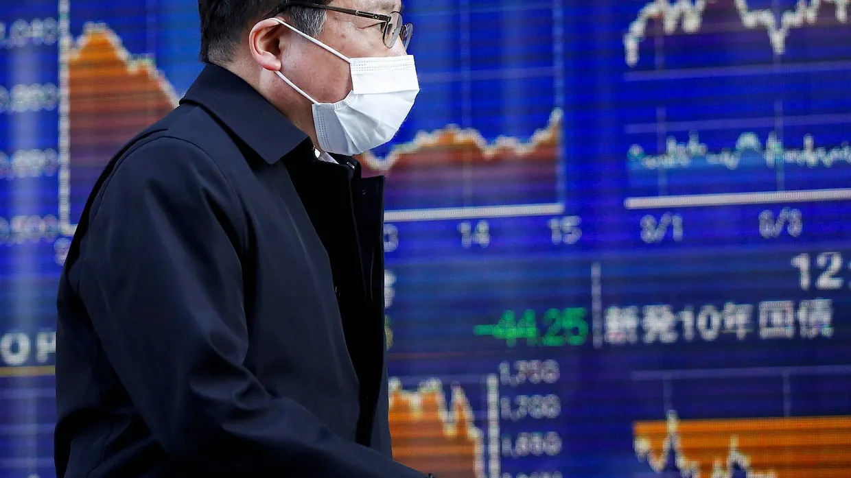 Trübe Stimmung an der Börse in Tokio.