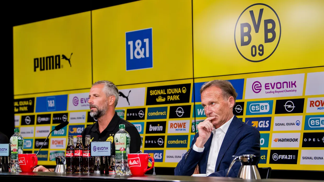 Hat zu grübeln: Dortmund-Chef Watzke, hier bei der Vorstellung des neuen Trainers Marco Rose