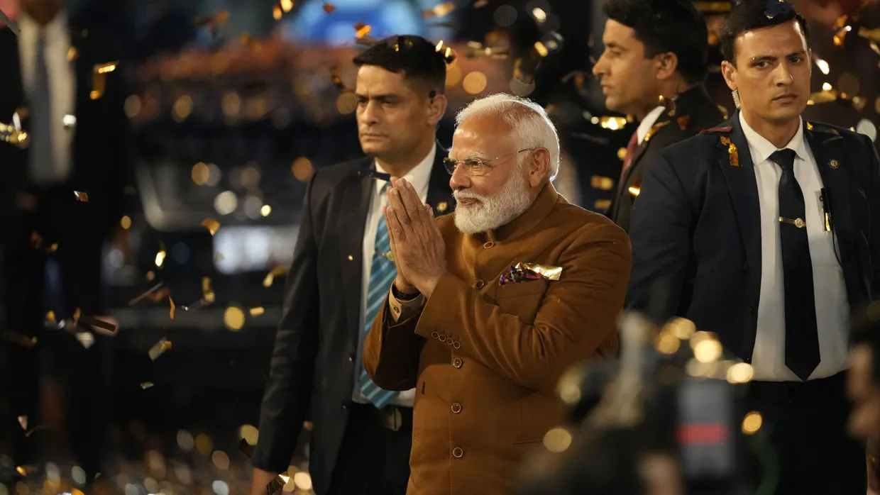 Narendra Modi am 8. Februar in Neu-Delhi